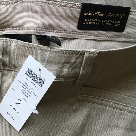 Chico’s size 2 (L/12) the So Lifting Straight Leg pants  in a stone taupe color - Picture 3 of 3